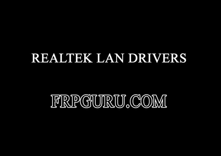 Realtek LAN Driver/Installation