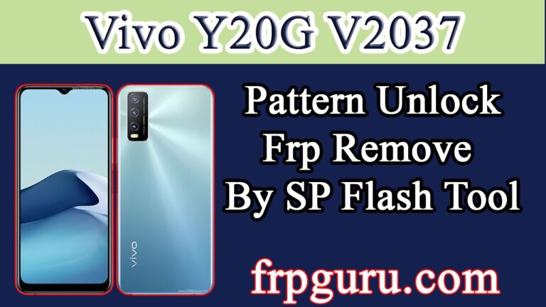 VIVO Y20G Pattern Unlock By SP Flash Tool Without Any Box
