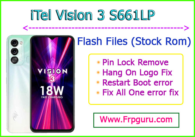 iTel Vision 3 S661LP Flash Files