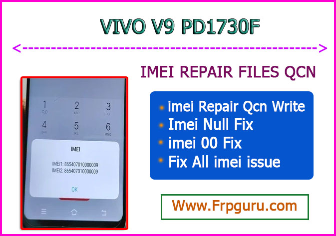 Vivo V9 PD1730F IMEI Repair